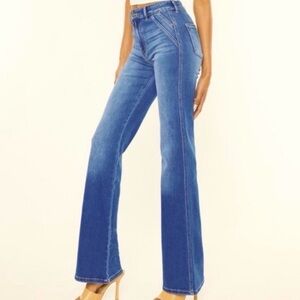 KanCan Flare Classic Blue Women's Jeans